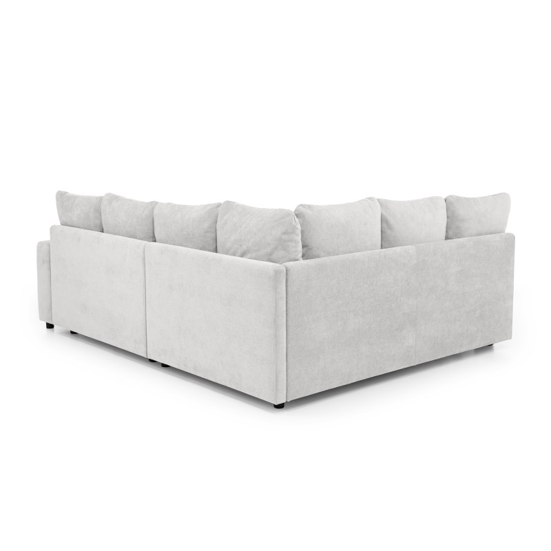 Rohová sedací souprava RAMO s funkcí spaní a bezplatným topperem - velká plocha 160×200 cm