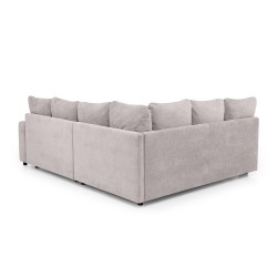 Rohová sedací souprava RAMO s funkcí spaní a bezplatným topperem - velká plocha 160×200 cm