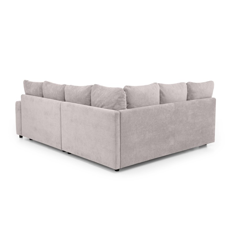 Rohová sedací souprava RAMO s funkcí spaní a bezplatným topperem - velká plocha 160×200 cm