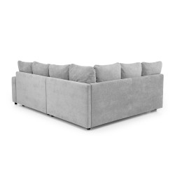 Rohová sedací souprava RAMO s funkcí spaní a bezplatným topperem - velká plocha 160×200 cm