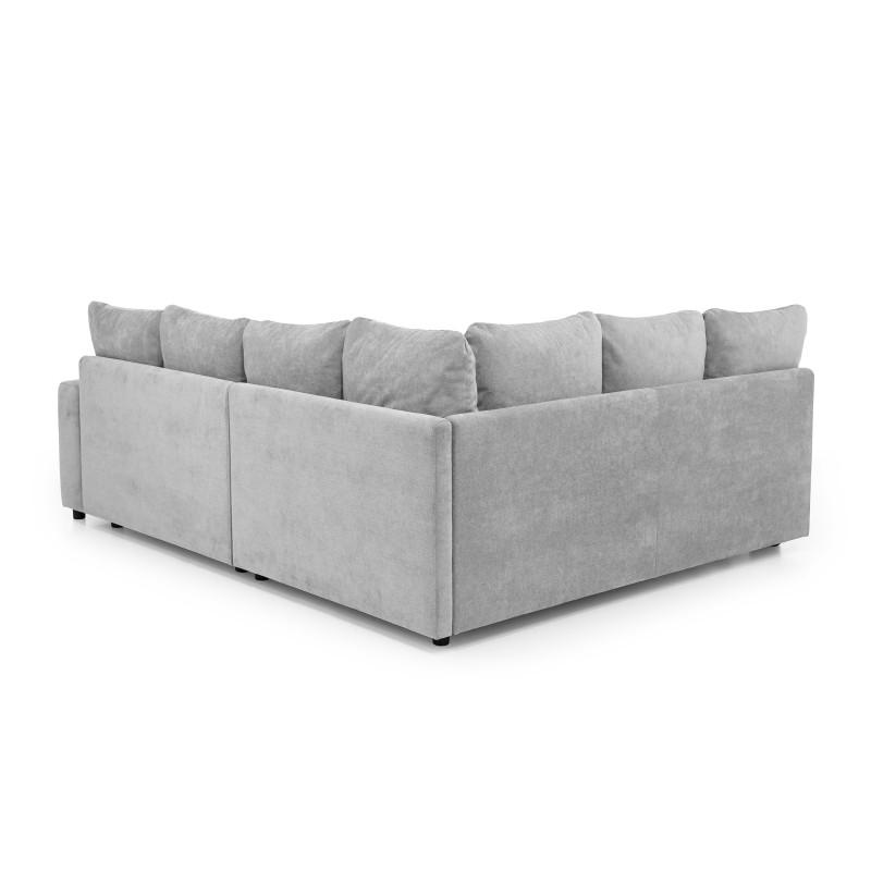 Rohová sedací souprava RAMO s funkcí spaní a bezplatným topperem - velká plocha 160×200 cm