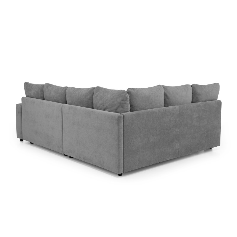 Rohová sedací souprava RAMO s funkcí spaní a bezplatným topperem - velká plocha 160×200 cm