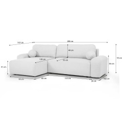 Rohová pohovka NOEL - pohodlná a moderní rohová pohovka do obývacího pokoje