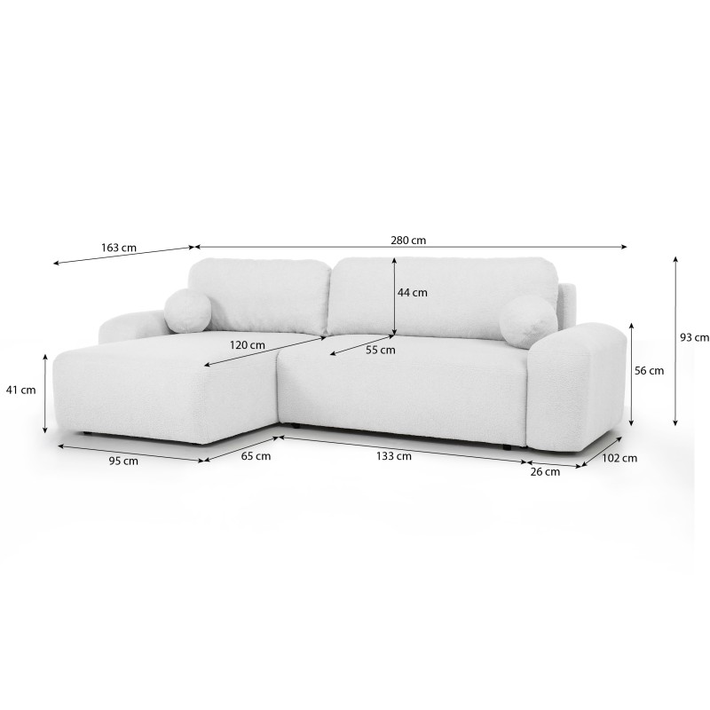 Rohová pohovka NOEL - pohodlná a moderní rohová pohovka do obývacího pokoje