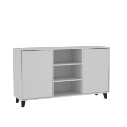 Dvoudveřová komoda HOME s policemi - moderní a funkční