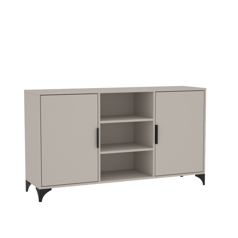 Dvoudveřová komoda HOME s policemi - moderní a funkční