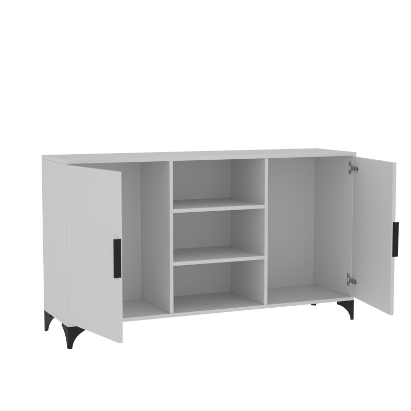 Dvoudveřová komoda HOME s policemi - moderní a funkční