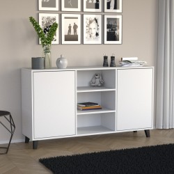 Dvoudveřová komoda HOME s policemi - moderní a funkční