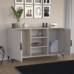 Dvoudveřová komoda HOME s policemi - moderní a funkční