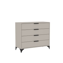 HOME Komoda se 4 zásuvkami - moderní komoda do obývacího pokoje a ložnice