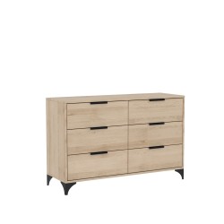 HOME Komoda se 6 zásuvkami - moderní, prostorná, praktická