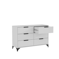 HOME Komoda se 6 zásuvkami - moderní, prostorná, praktická