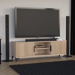 HOME Dvoudveřová RTV skříňka s lištami - moderní, funkční