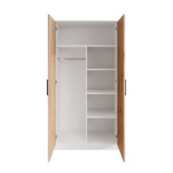 Závěsná skříň TREND 90 cm - moderní, prostorná, s tyčí a policemi