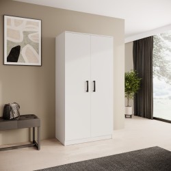 Závěsná skříň TREND 90 cm - moderní, prostorná, s tyčí a policemi