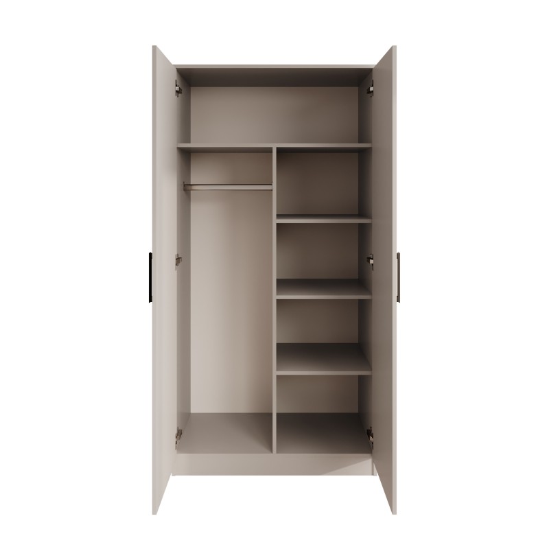 Závěsná skříň TREND 90 cm - moderní, prostorná, s tyčí a policemi