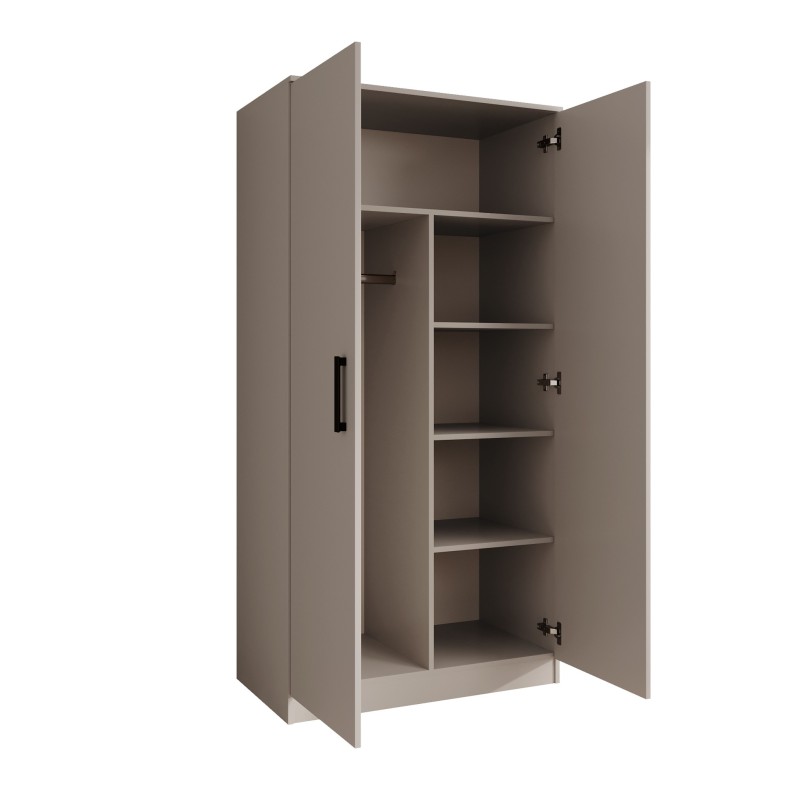 Závěsná skříň TREND 90 cm - moderní, prostorná, s tyčí a policemi