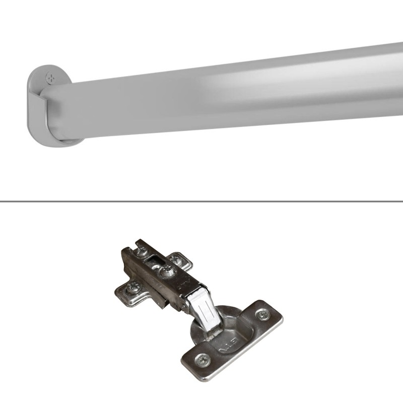 Závěsná skříň TREND 90 cm - moderní, prostorná, s tyčí a policemi