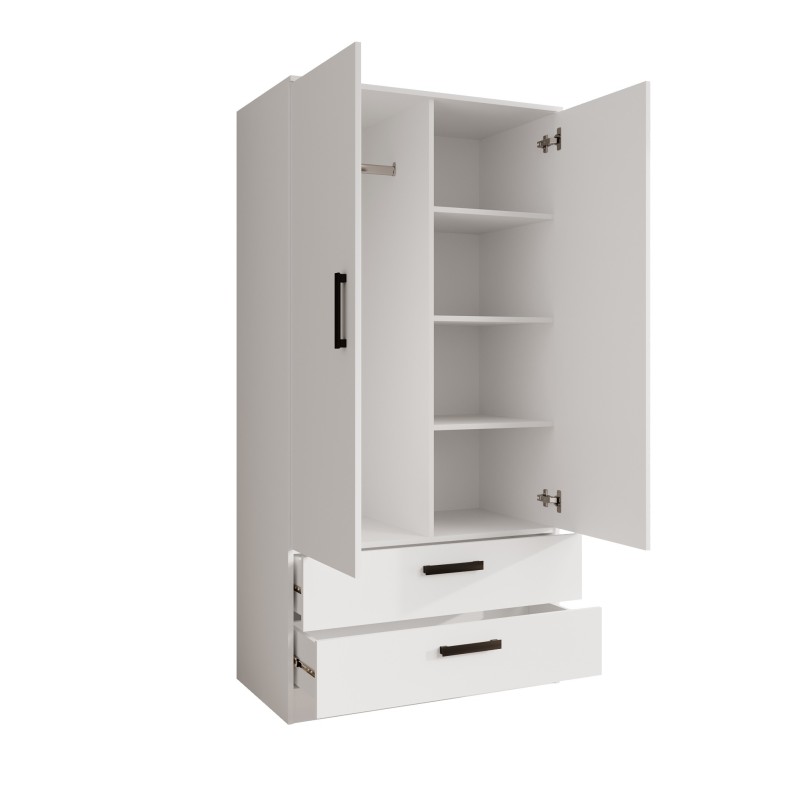 TREND 90 cm výklopná šatní skříň se zásuvkami - funkční a moderní