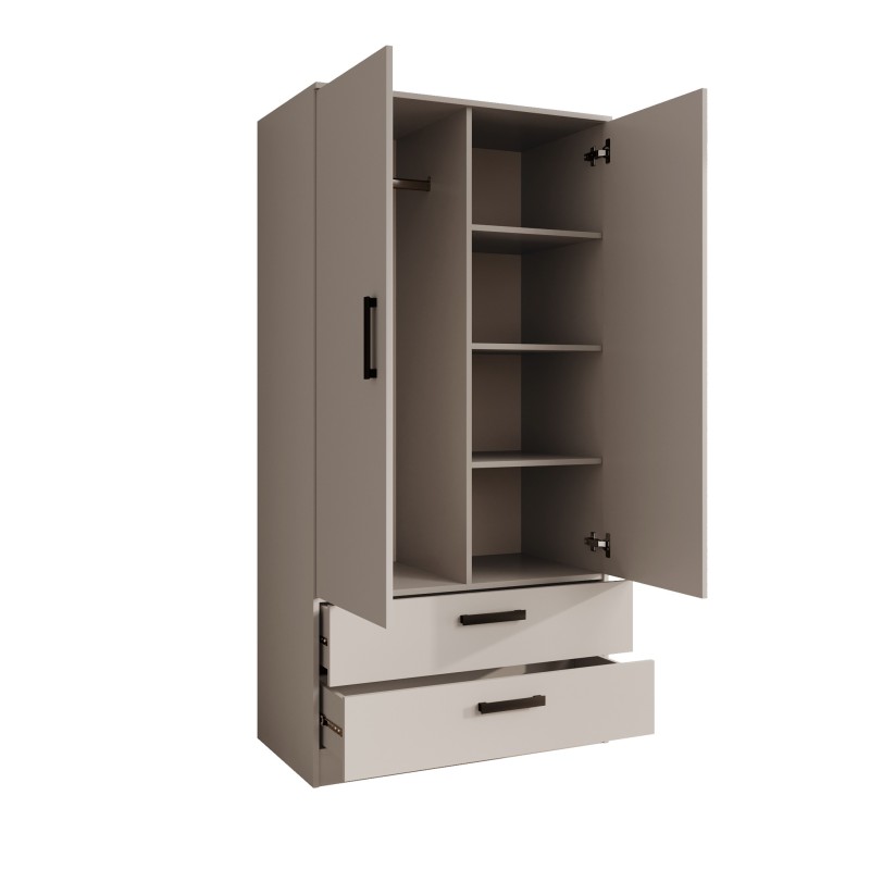 TREND 90 cm výklopná šatní skříň se zásuvkami - funkční a moderní