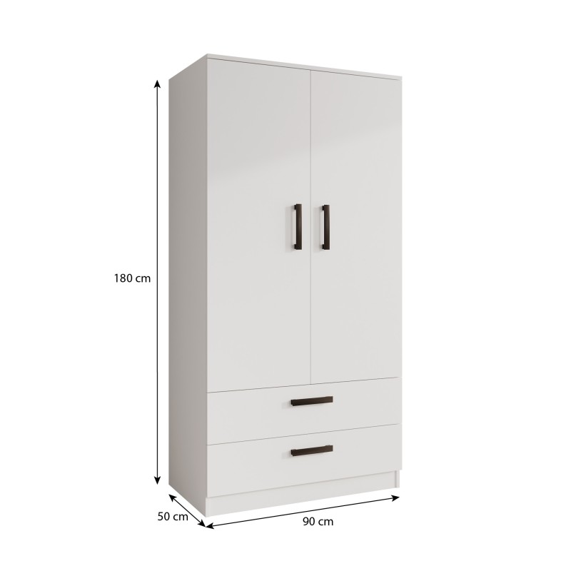 TREND 90 cm výklopná šatní skříň se zásuvkami - funkční a moderní