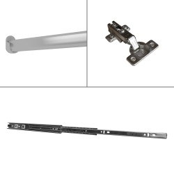 TREND 90 cm výklopná šatní skříň se zásuvkami - funkční a moderní