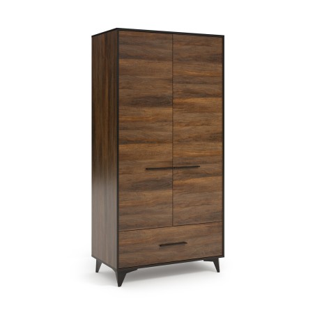 Dvoudveřová šatní skříň FELIA se zásuvkou - moderní a praktická