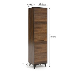 Jednodveřová šatní skříň FELIA - kompaktní šatní skříň