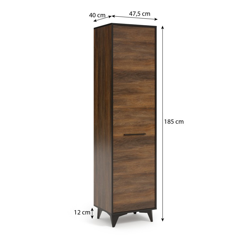 Jednodveřová šatní skříň FELIA - kompaktní šatní skříň