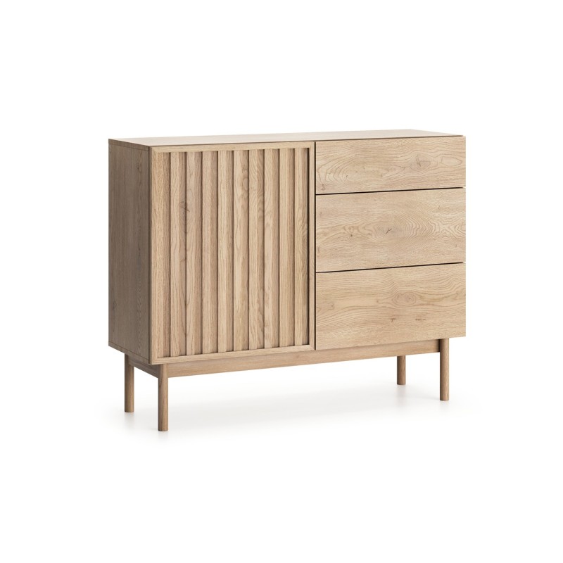 Komoda SAPPORO 3 zásuvky a 1 dvířka | Styl a funkčnost