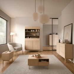 Komoda SAPPORO 3 zásuvky a 1 dvířka | Styl a funkčnost