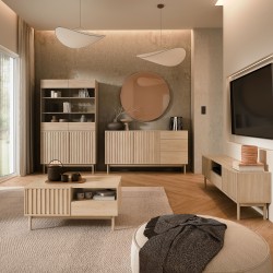 Komoda SAPPORO 3 zásuvky a 2 dvířka | Moderní a prostorná