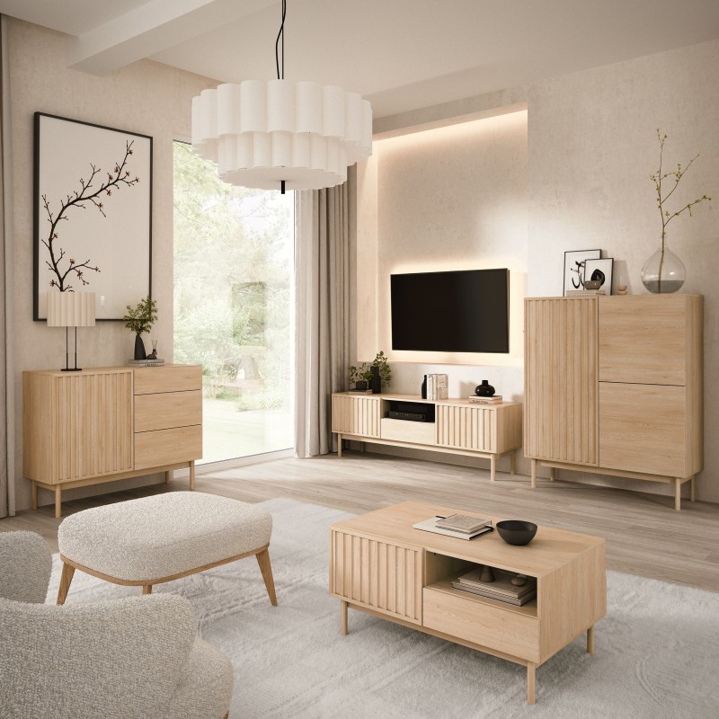 Skříň se skleněnými dvířky SAPPORO 2 - elegantní a funkční