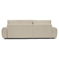 Rohová pohovka OLIVER s funkcí spaní a úložným boxem - Bouclé