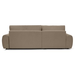 Rohová pohovka OLIVER s funkcí spaní a úložným boxem - Bouclé