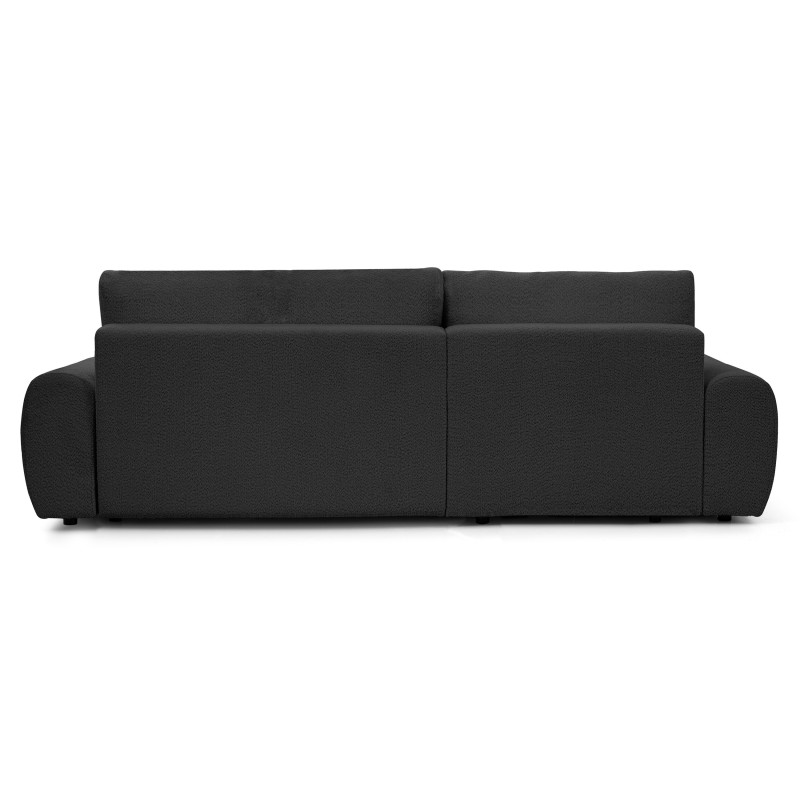 Rohová pohovka OLIVER s funkcí spaní a úložným boxem - Bouclé