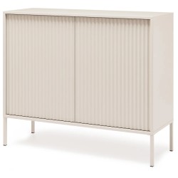 Komoda NOTO se 2 dveřmi a drážkovanými čely | Kašmír