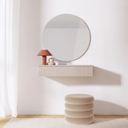 Konzolový stolek SOFT s 1 zásuvkou a rýhovanými čely