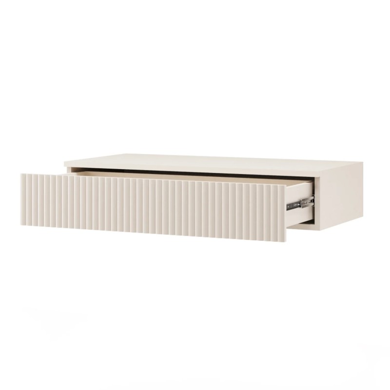 Konzolový stolek SOFT s 1 zásuvkou a rýhovanými čely