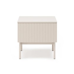 Noční stolek SOFT s 1 zásuvkou a rýhovanými čely