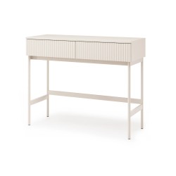 Konzolový stolek SOFT s 2 zásuvkami a rýhovanými čely