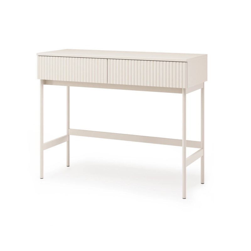 Konzolový stolek SOFT s 2 zásuvkami a rýhovanými čely