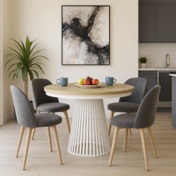 Kulatý skládací stůl LUMI - moderní stůl