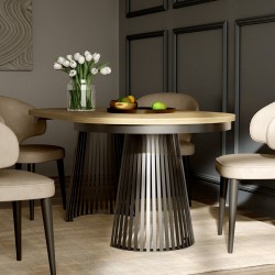 Kulatý skládací stůl LUMI - moderní stůl