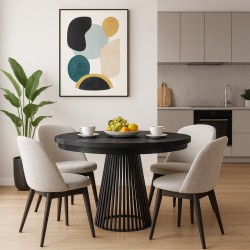 Kulatý skládací stůl LUMI - moderní stůl