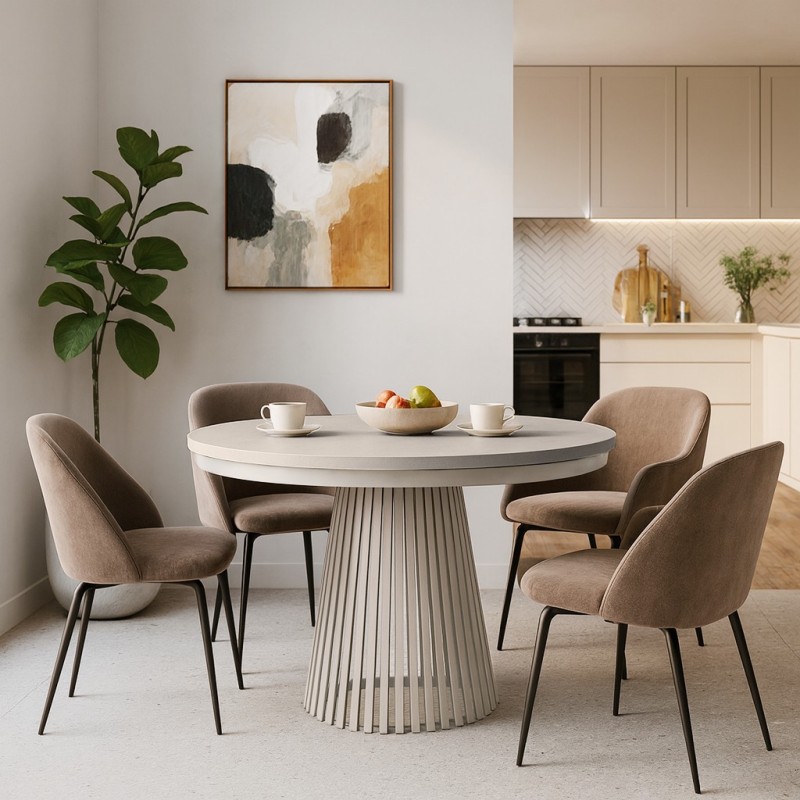 Kulatý skládací stůl LUMI - moderní stůl