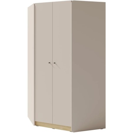 Rohová skříň ALEX - moderní design, pískový dub a eukalyptus
