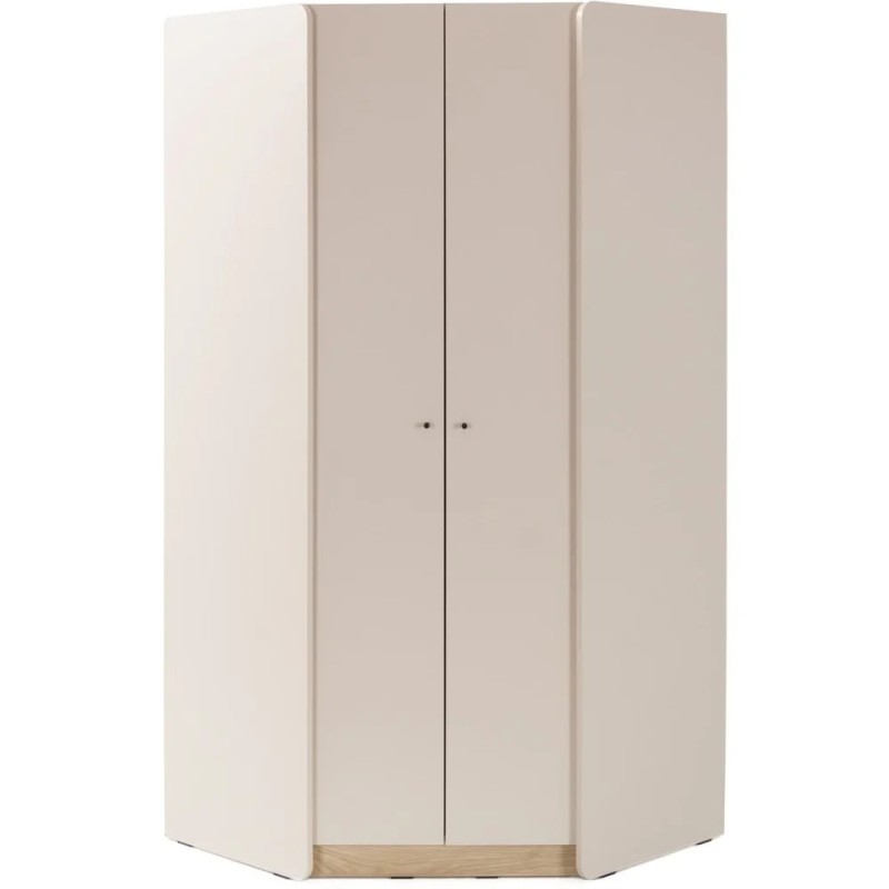 Rohová skříň ALEX - moderní design, pískový dub a eukalyptus