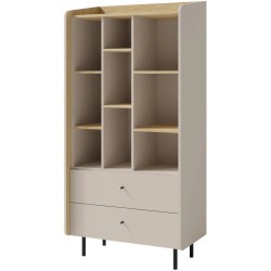 Knihovna ALEX se 2 zásuvkami - moderní a funkční