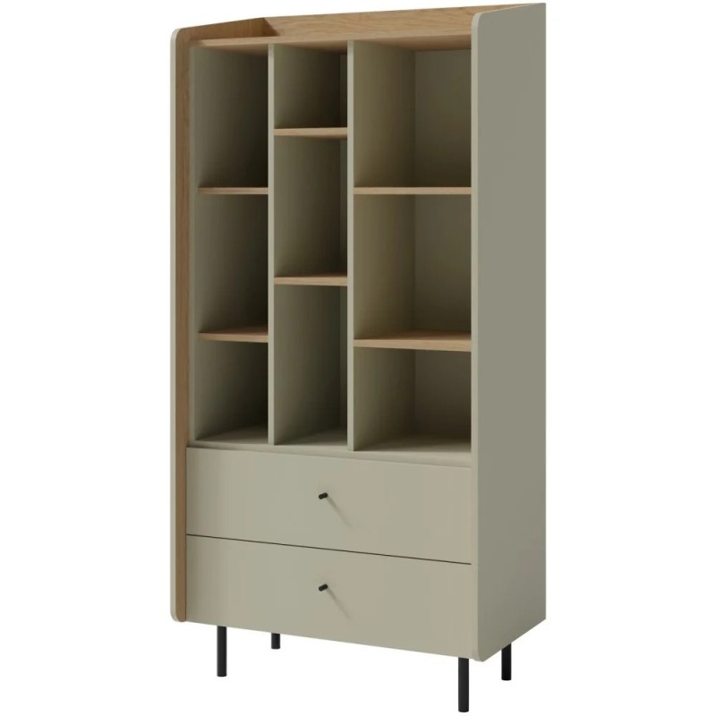 Knihovna ALEX se 2 zásuvkami - moderní a funkční